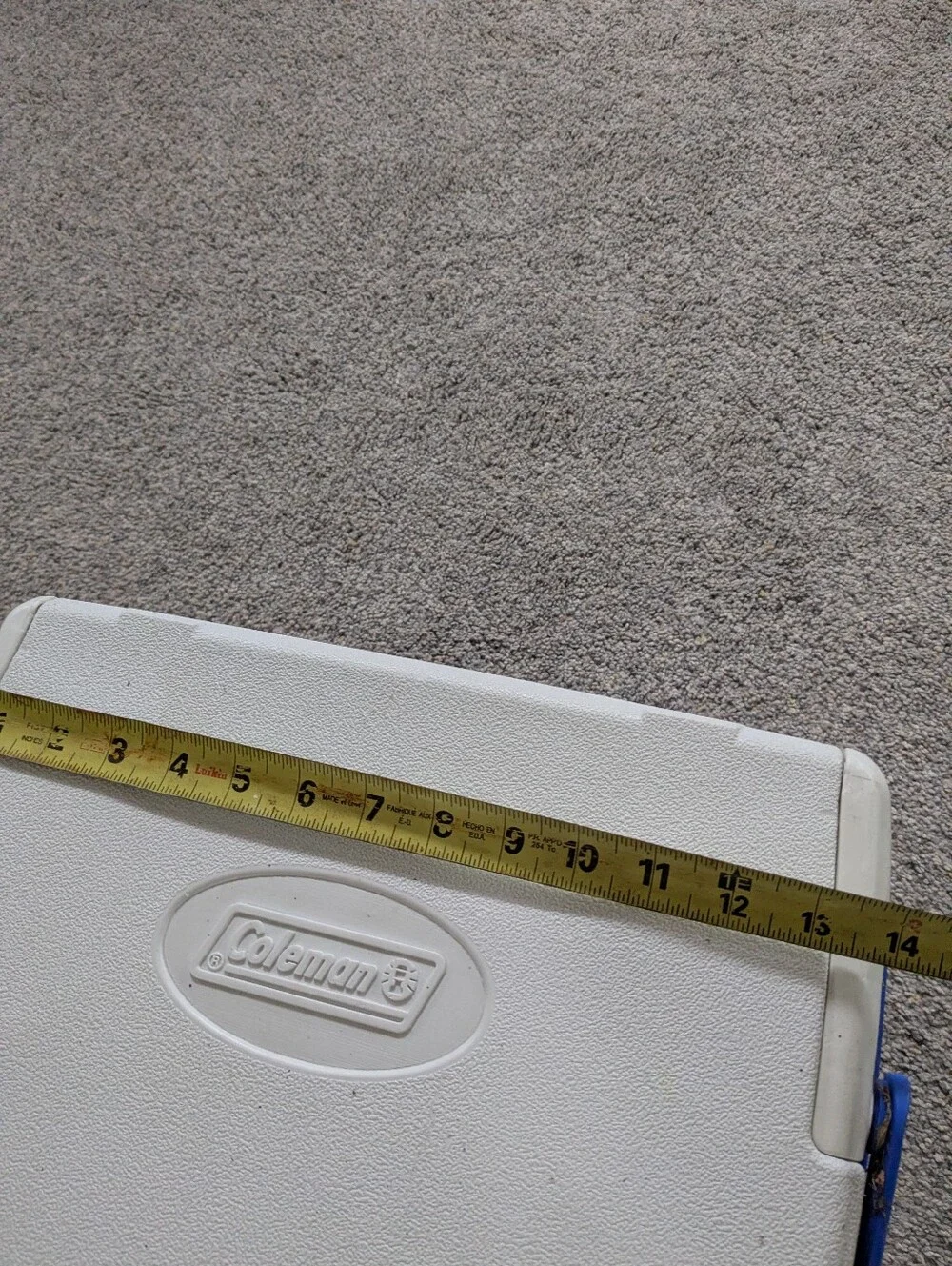 Coleman Blue and White Cooler with Carry Handle